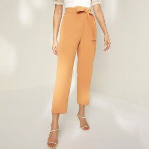 New Aritzia Tie Front Ankle Trouser Pastel Orange 2, XS $138